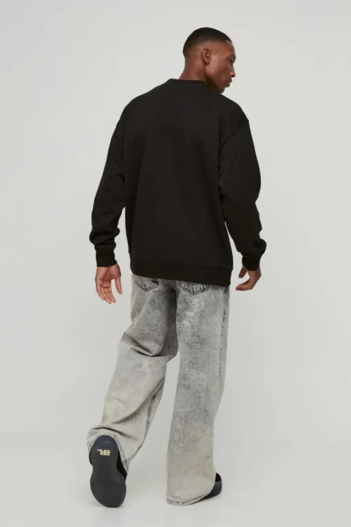 Oversized Cherry Lips Box Graphic Sweatshirt