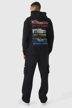 Oversized Disney Cars License Print Hoodie