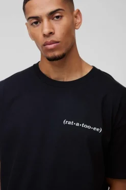 Oversized Disney Ratatouille License Print T-Shirt