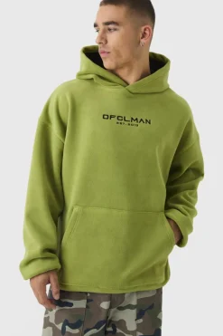 Oversized Dropped shoulder Polar fleece Hoodie
