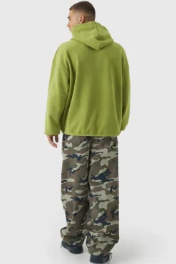 Oversized Dropped shoulder Polar fleece Hoodie
