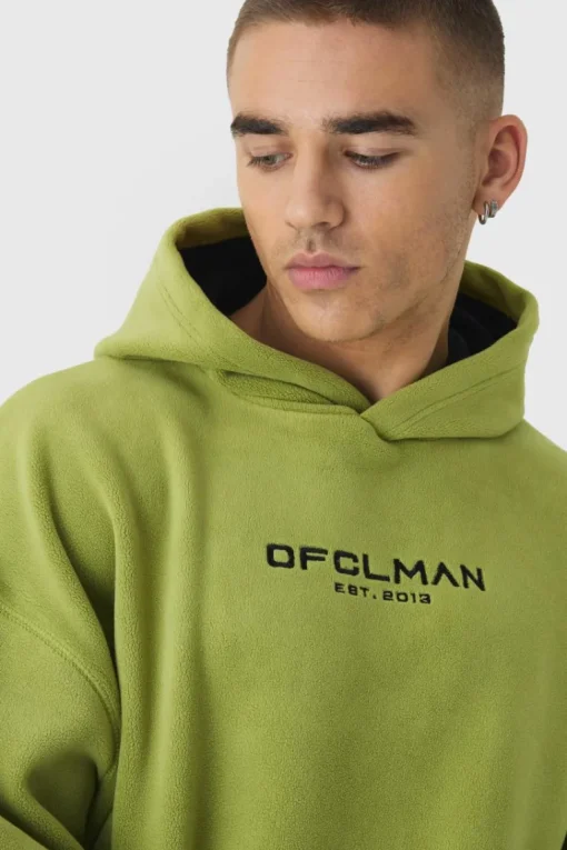 Oversized Dropped shoulder Polar fleece Hoodie