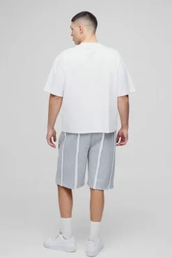 Oversized Exposed Seam Short