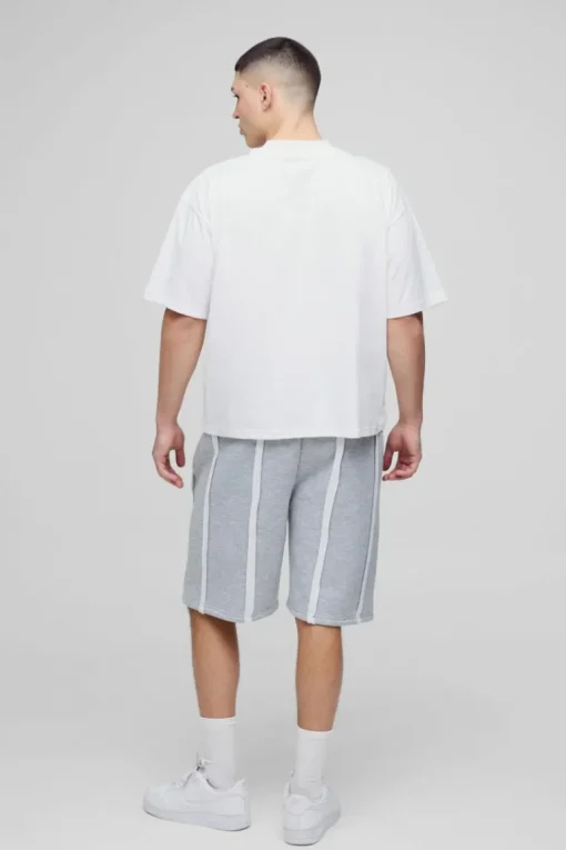 Oversized Exposed Seam Short