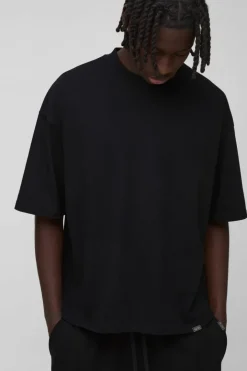 Oversized Extended Neck Boxy Heavyweight T-shirt