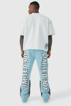 Oversized Extended Neck Contrast Sweatshirt