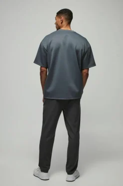 Oversized Extended Neck Scuba T-Shirt
