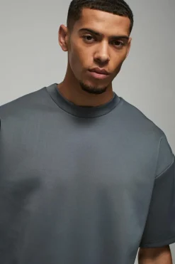 Oversized Extended Neck Scuba T-Shirt