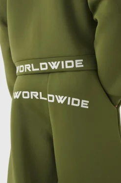 Oversized Extended Waist Relaxed Fit Scuba Hooded Tracksuit