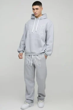 Oversized Fit Homme Print Tracksuit