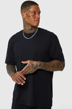 Oversized Floral Back Graphic T-shirt