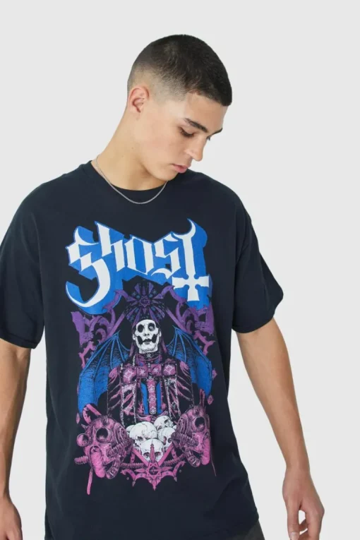 Oversized Ghost Band License T-shirt