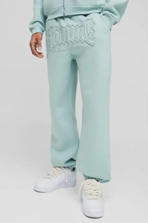 Oversized Homme Applique Cuffed Jogger