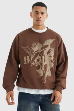 Oversized Homme Graphic Sweatshirt