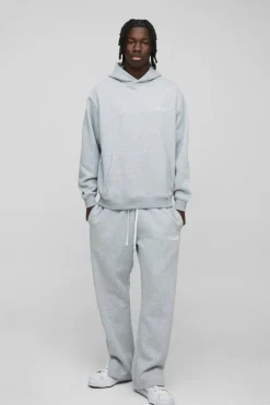 Oversized Homme Hooded Split Hem Tracksuit