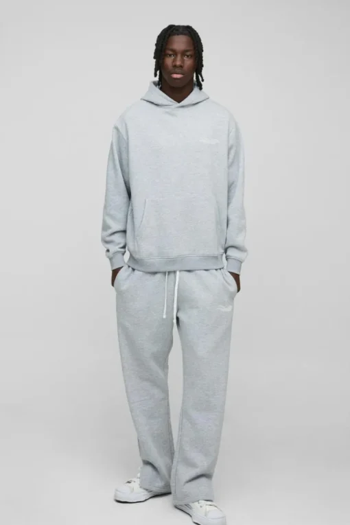 Oversized Homme Hooded Split Hem Tracksuit