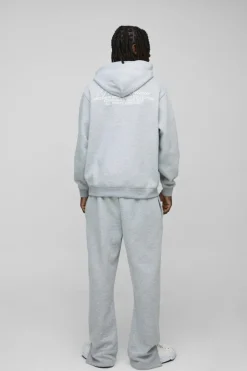 Oversized Homme Hooded Split Hem Tracksuit