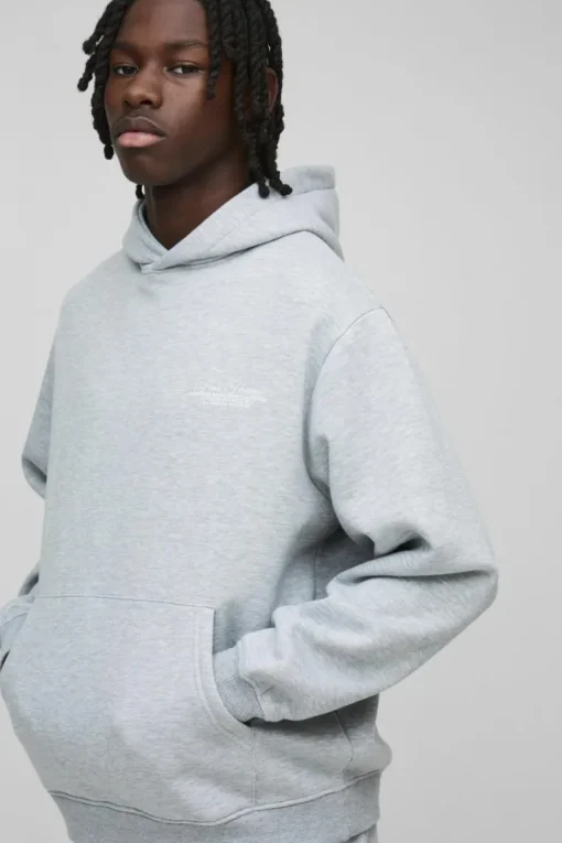 Oversized Homme Hooded Split Hem Tracksuit