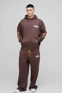 Oversized Homme Hooded Wide Leg Tracksuit