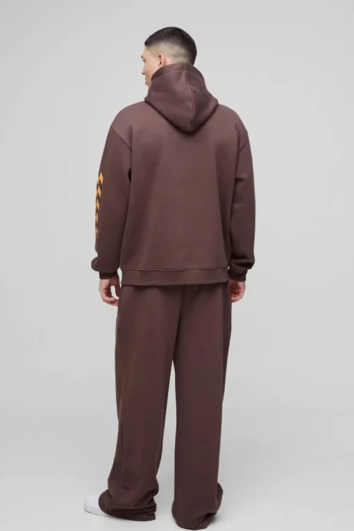 Oversized Homme Hooded Wide Leg Tracksuit