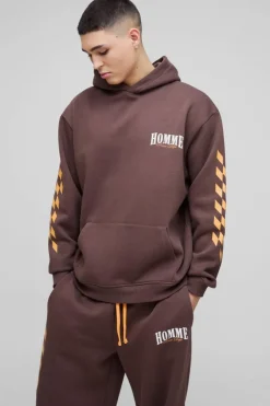 Oversized Homme Hooded Wide Leg Tracksuit