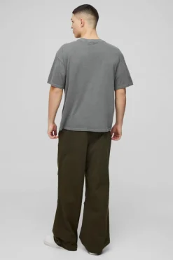 Oversized Homme Magazine Graphic Washed T-Shirt