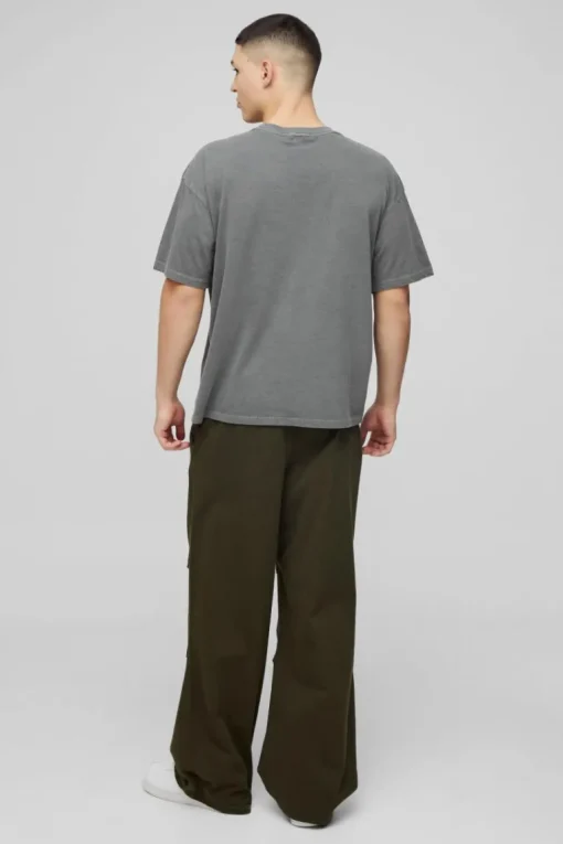 Oversized Homme Magazine Graphic Washed T-Shirt