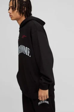 Oversized Homme Printed Hooded Tracksuit