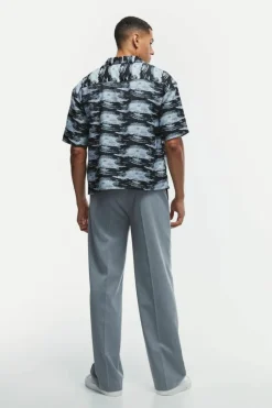 Oversized Jacquard Boxy Shirt