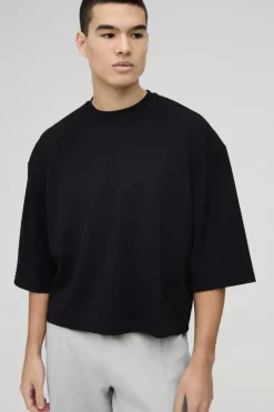 Oversized Jersey Twill Extra Boxy Half Sleeve T-shirt