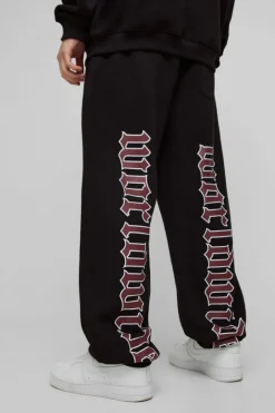 Oversized Large Scale Worldwide Cuffed Jogger