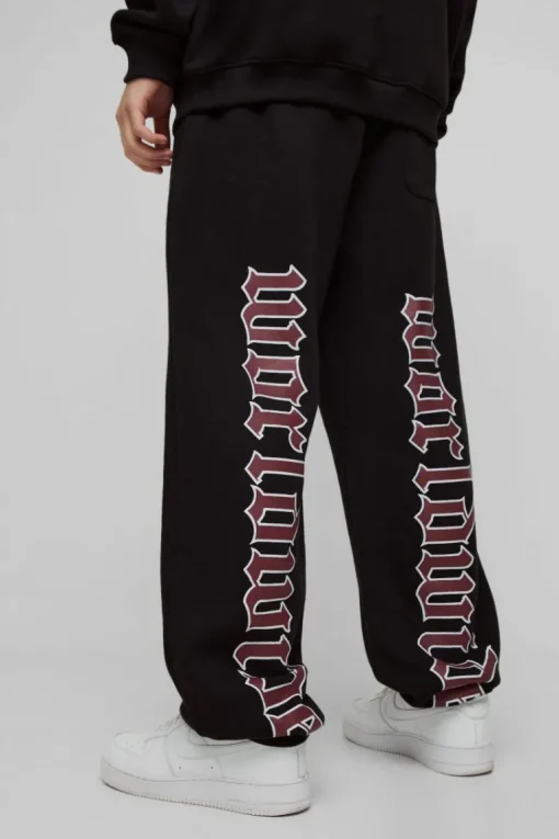 Oversized Large Scale Worldwide Cuffed Jogger