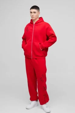 Oversized Life Of The Party Slogan Tracksuit