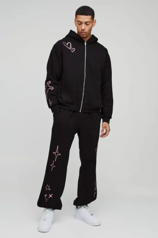 Oversized Life Of The Party Slogan Tracksuit