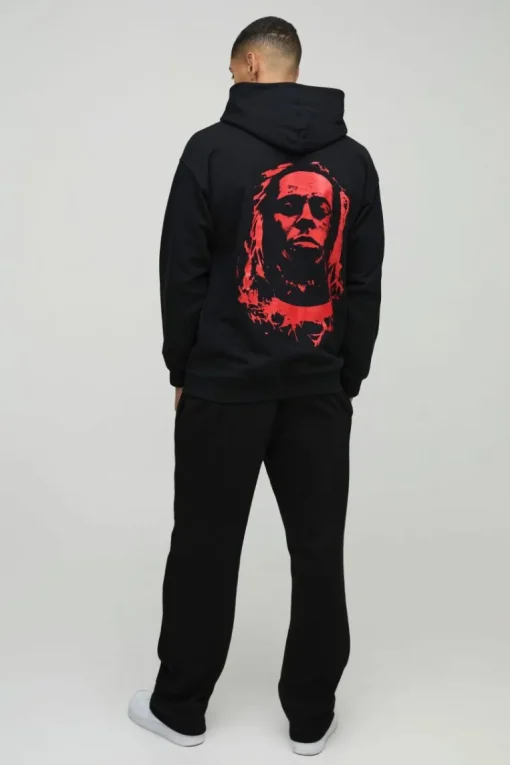 Oversized Lil Wayne License Print Hoodie