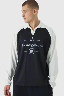 Oversized Limited Edition Long Sleeve Rugby Polo