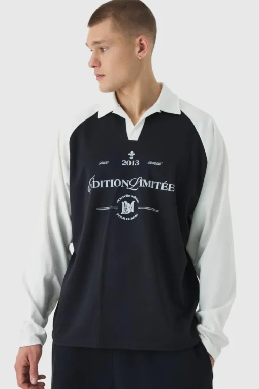Oversized Limited Edition Long Sleeve Rugby Polo