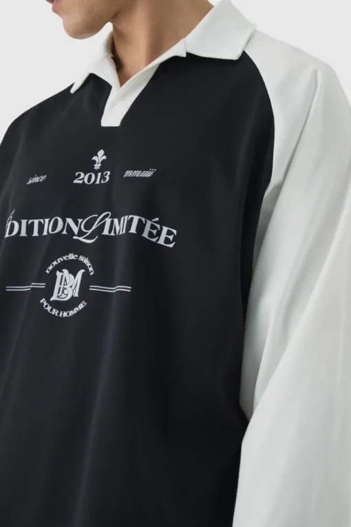 Oversized Limited Edition Long Sleeve Rugby Polo