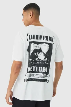Oversized Linkin Park Band License Print T-Shirt