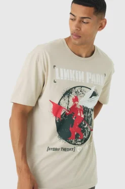 Oversized Linkin Park Band License Print T-Shirt