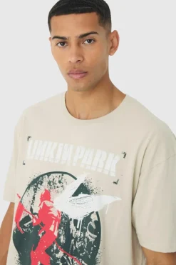Oversized Linkin Park Band License Print T-Shirt