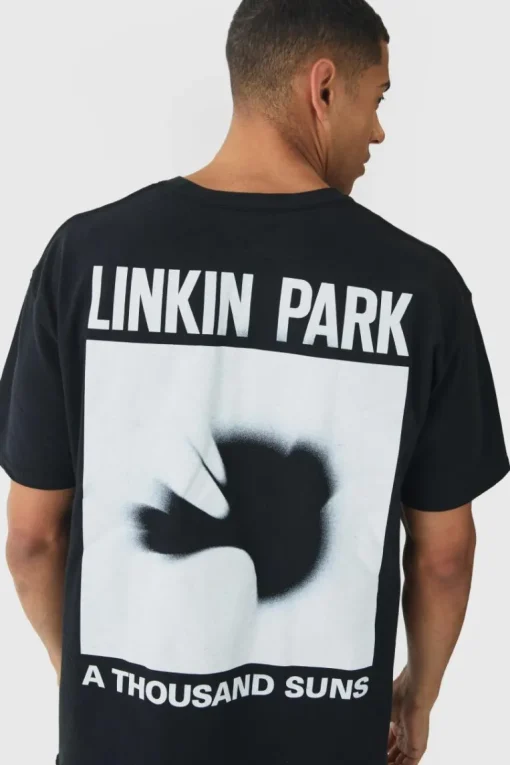 Oversized Linkin Park Band License Print T-Shirt