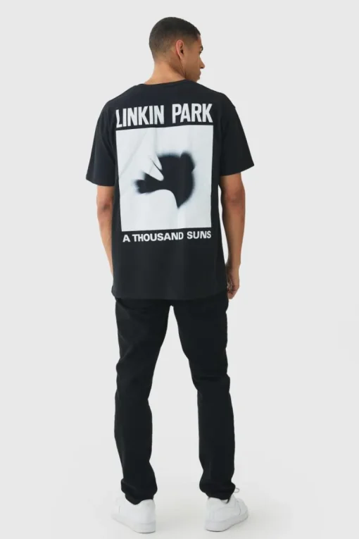 Oversized Linkin Park Band License Print T-Shirt