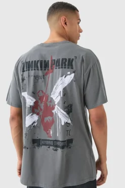 Oversized Linkin Park Wash License T-shirt