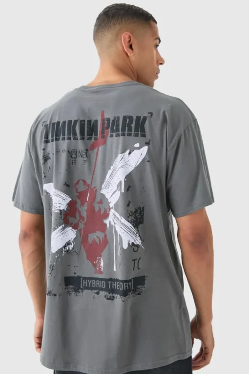 Oversized Linkin Park Wash License T-shirt