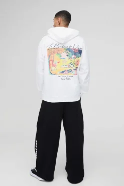 Oversized Matisse Art License Print Hoodie