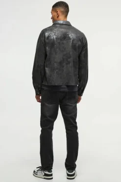Oversized Metallic Boxy Shirt