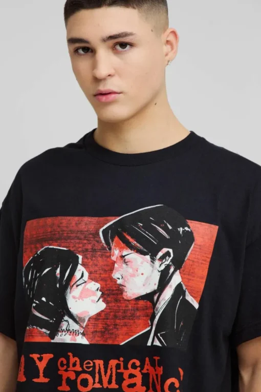 Oversized My Chemical Romance License Band T-Shirt