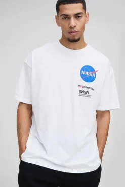 Oversized Nasa License Print T-Shirt