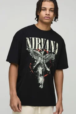 Oversized Nirvana License Print T-Shirt
